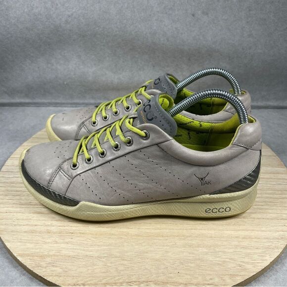 Ecco Spikeless Golf Shoes Mens EU 40 US 7 Gray Biom Hydromax Yak Leather - Picture 3 of 9